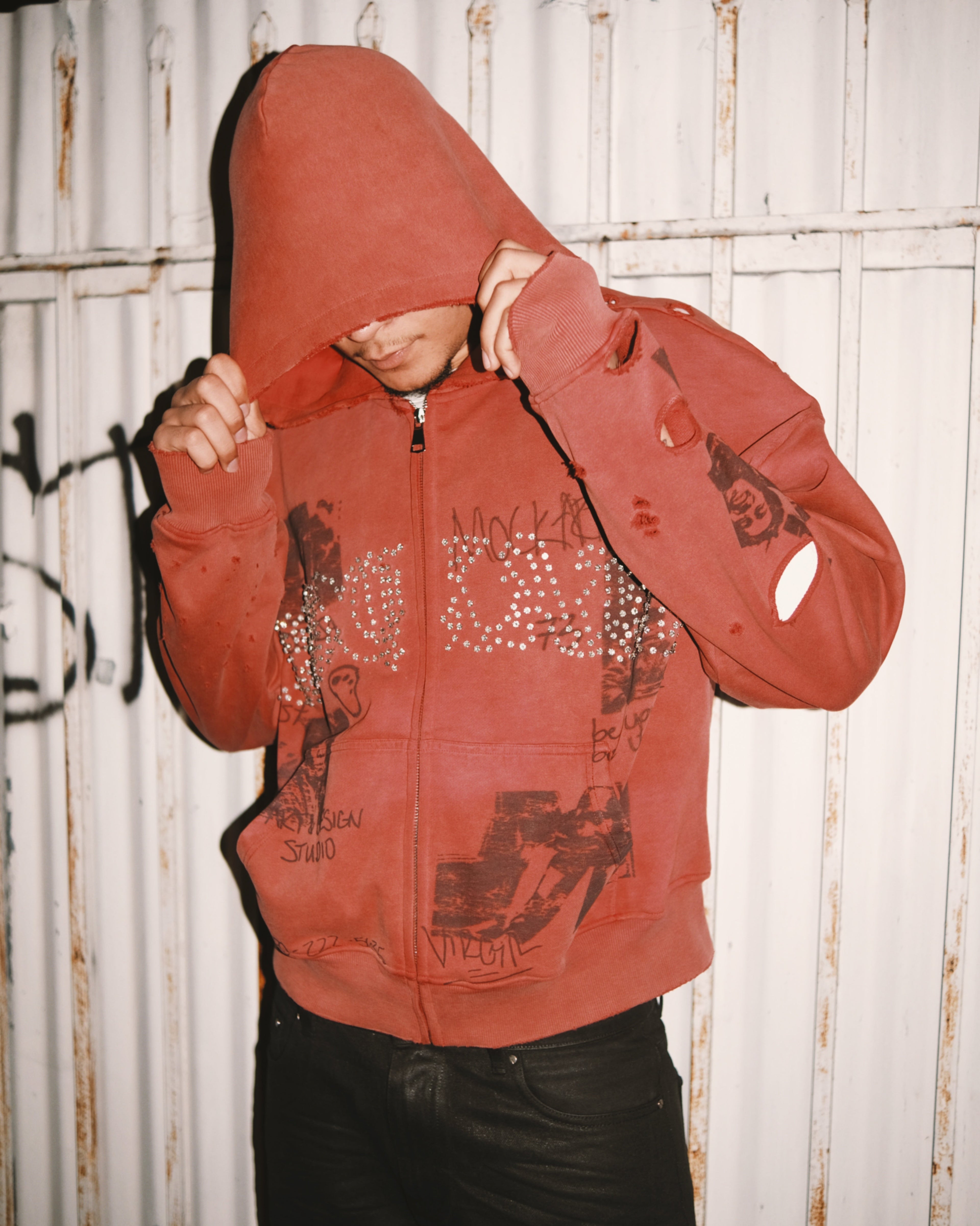 Thrashed "ICON" Zip Up Hoodie